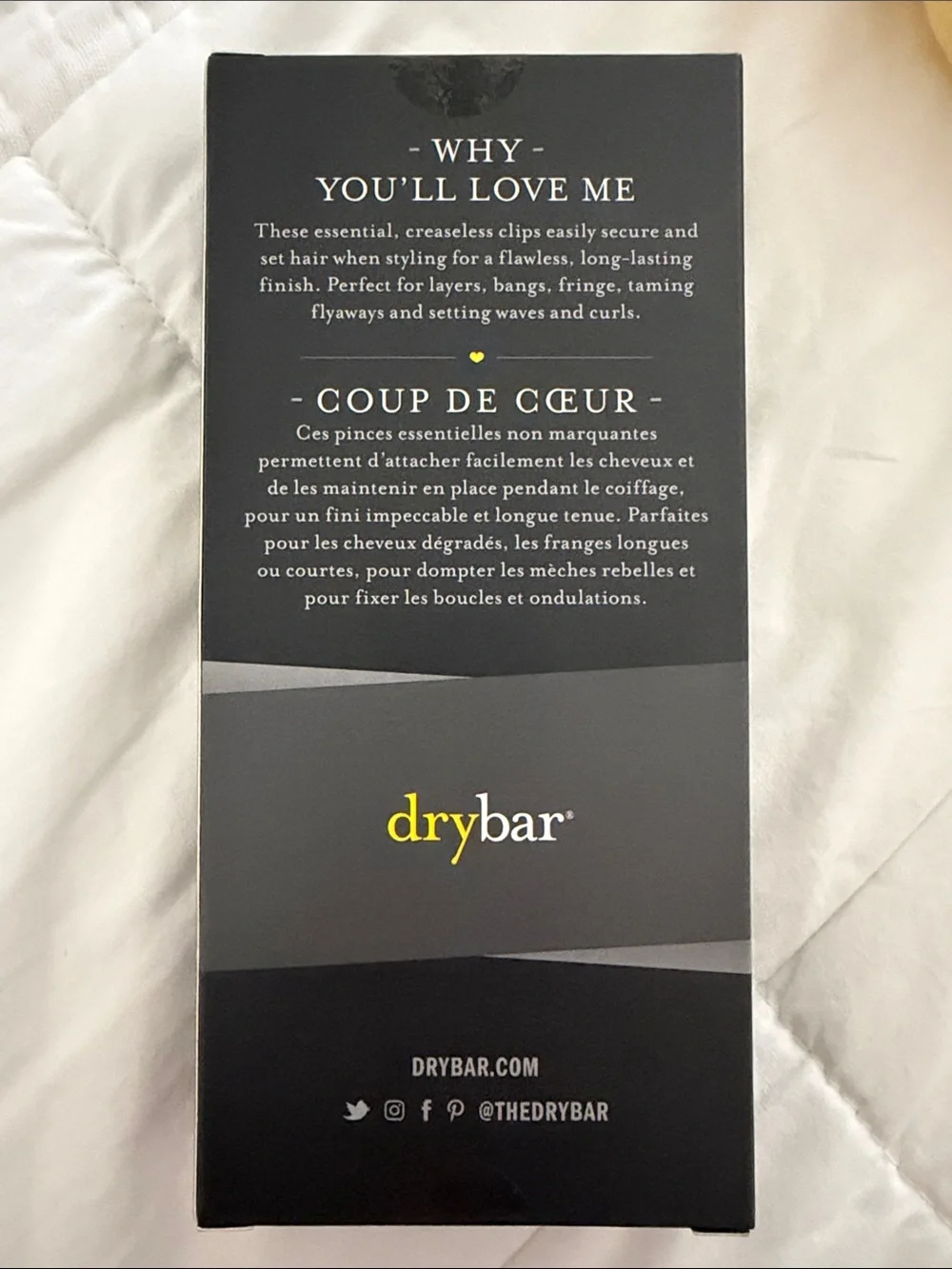 Drybar Yellow Spa Headband and Creaseless Tiny Tamers Combo Set